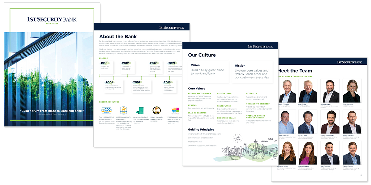 1st Security Bank Pitchbook