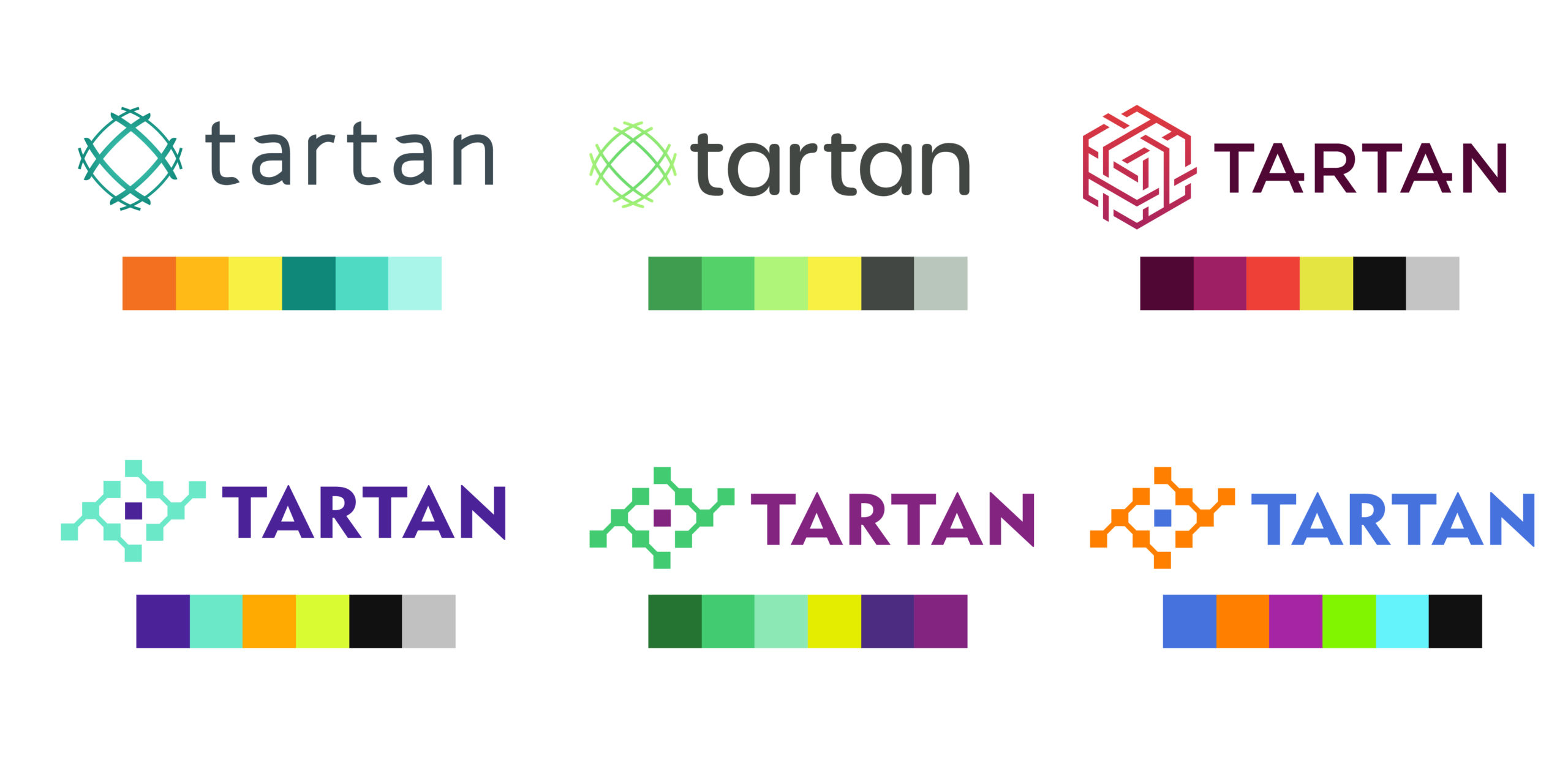 logo concepts in various color combinations