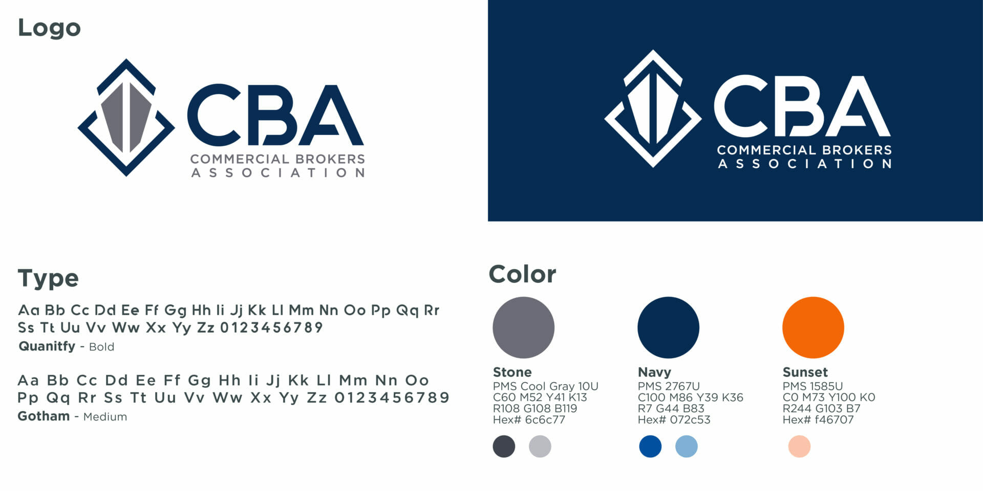 Commercial Broker Association CBA Logo Solution
