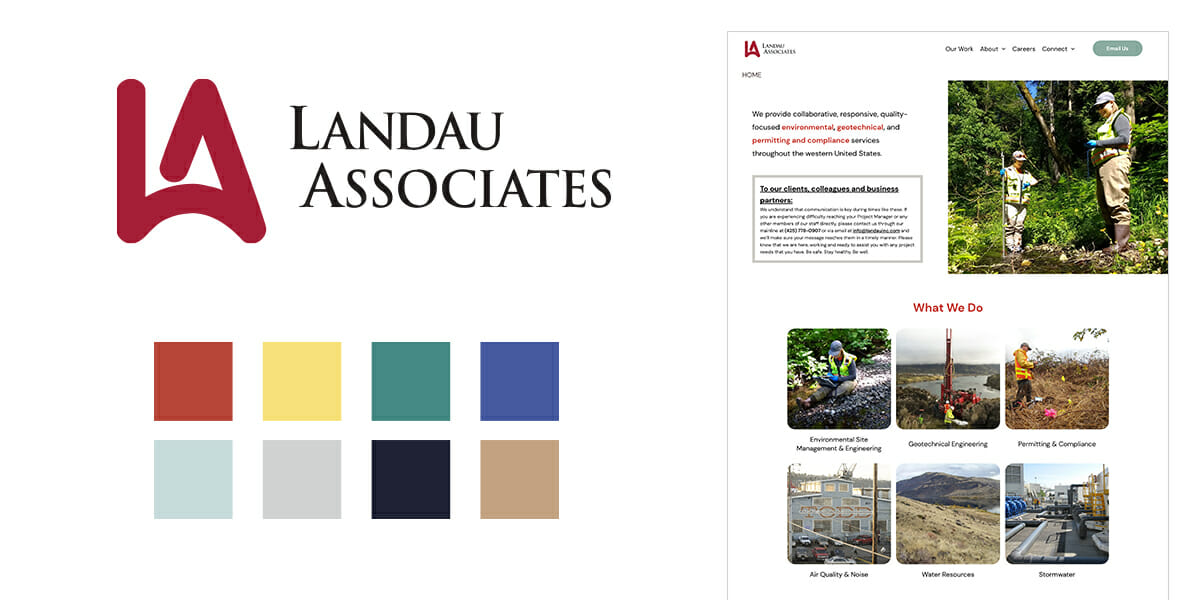 Landau Associates original logo