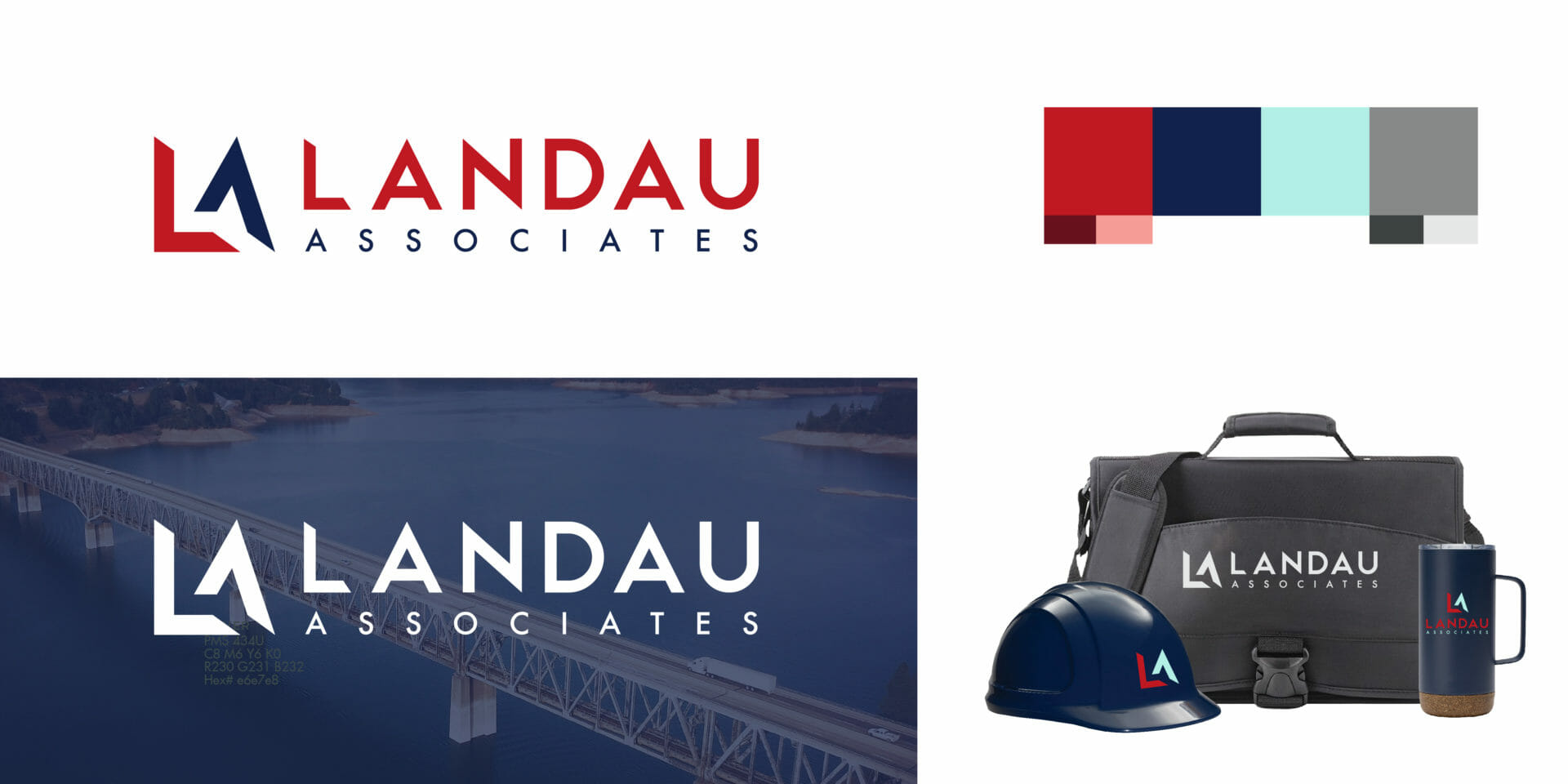 Landau Associates logo solution
