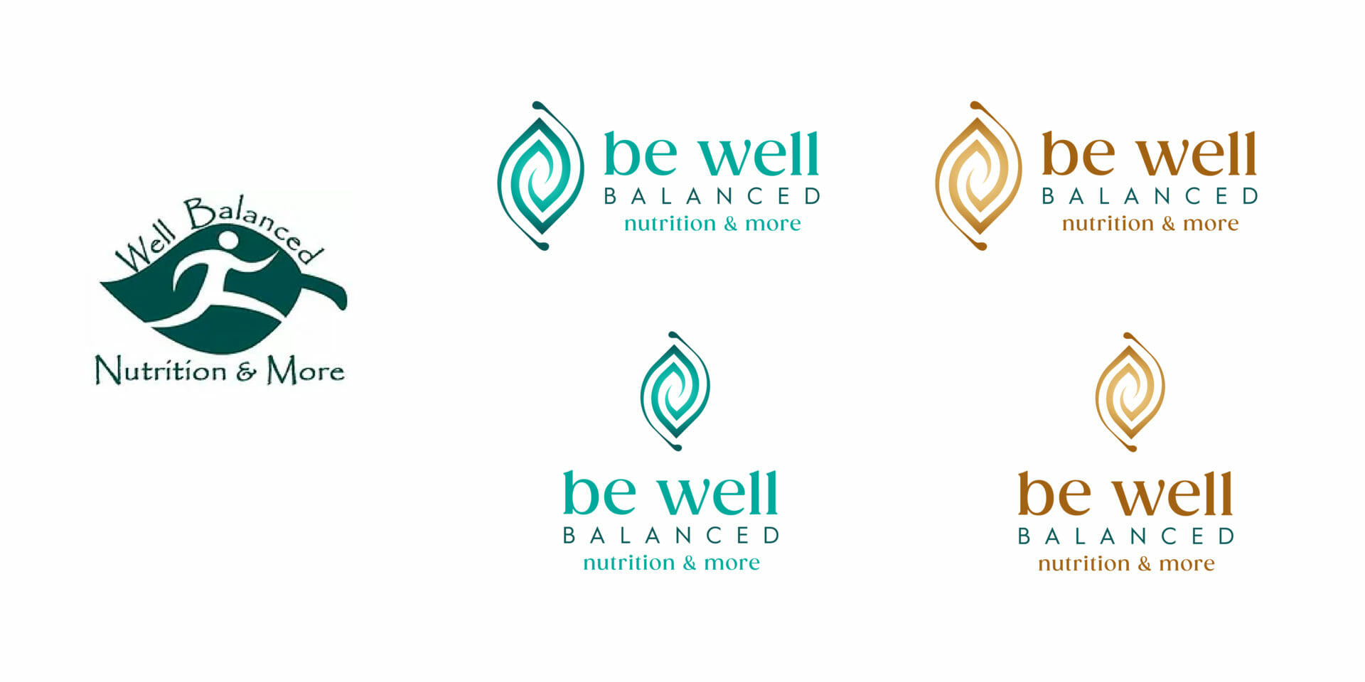 before and after logos for be well balanced