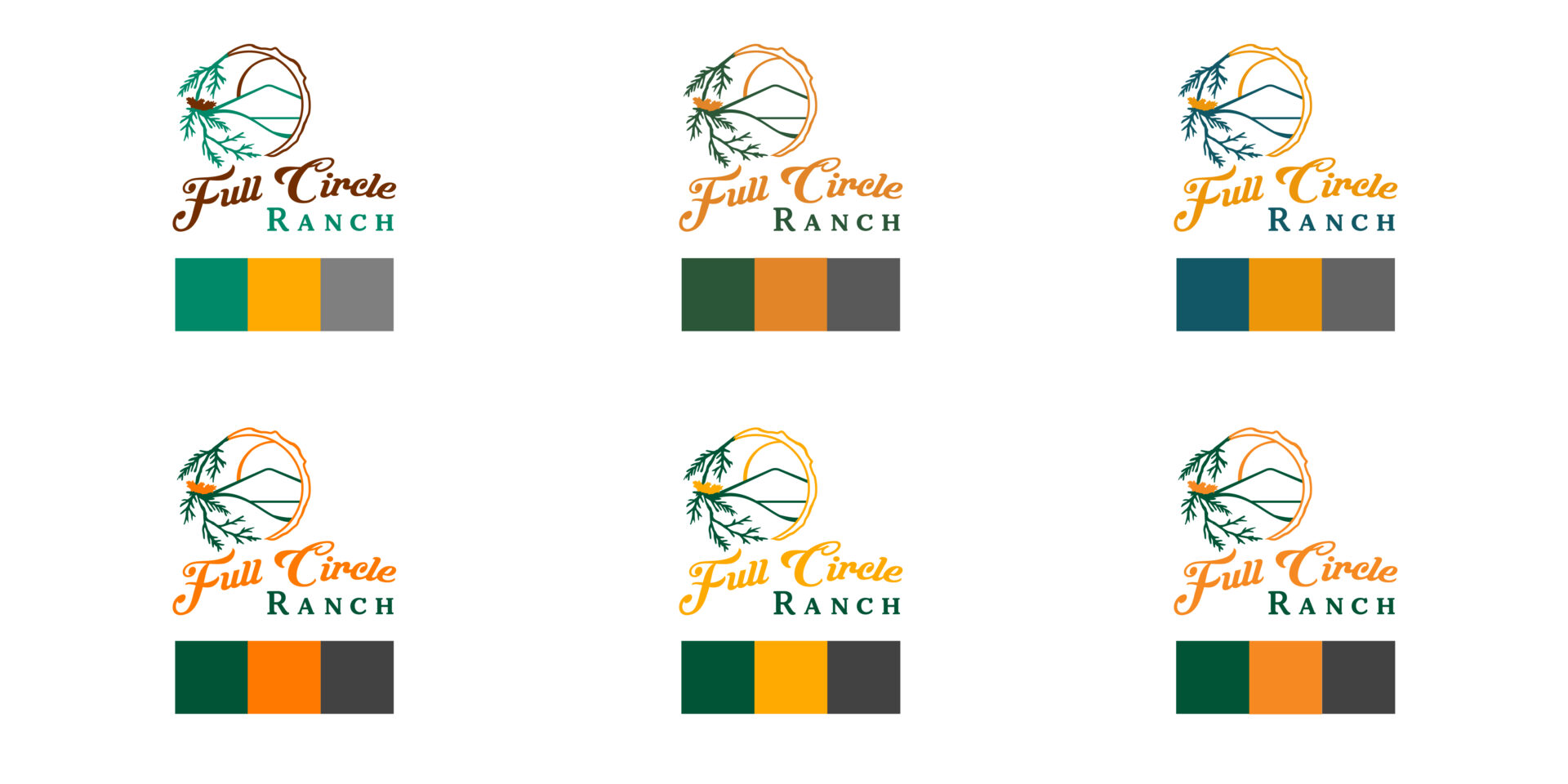 Logo color palette options