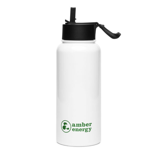 Hustle - Green - Stainless steel water bottle with a straw lid - Image 4