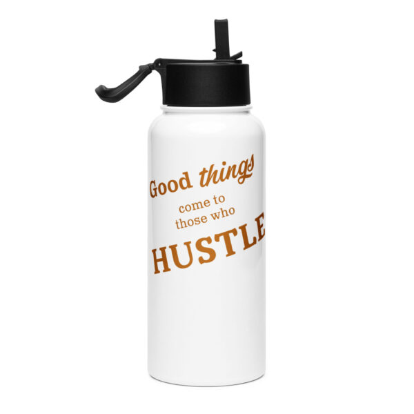 Hustle - Copper - Stainless steel water bottle with a straw lid