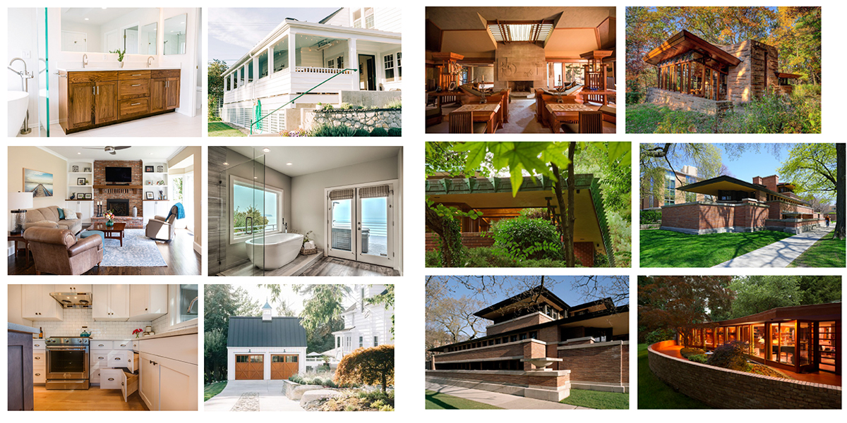 VanderBeken Remodel Logo project gallery and Frank Lloyd Wright Inspiration