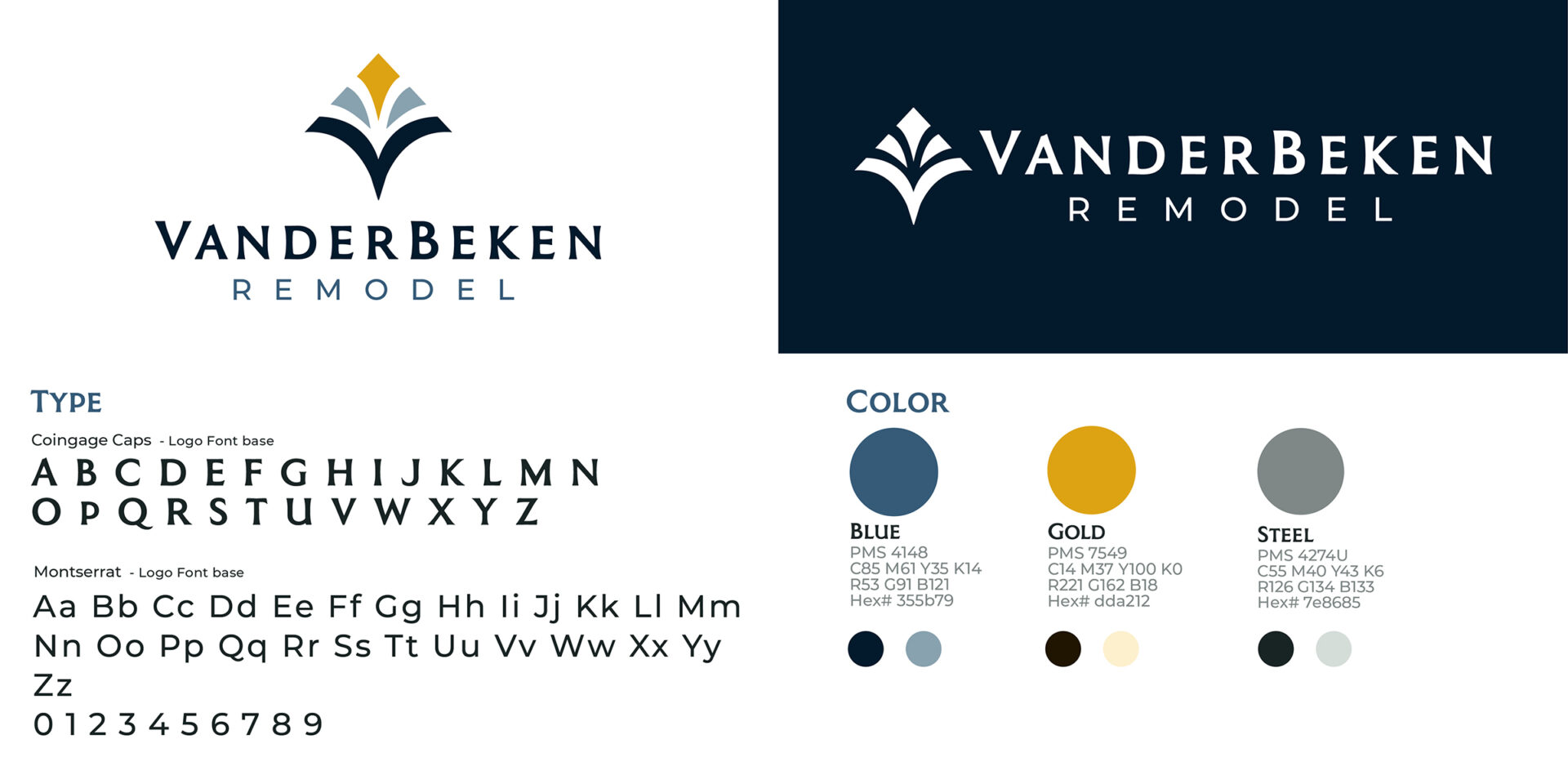 VanderBeken Remodel logo solution
