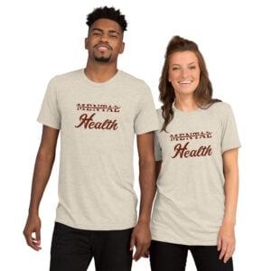 Strikethrough MENTAL Health - Short sleeve t-shirt
