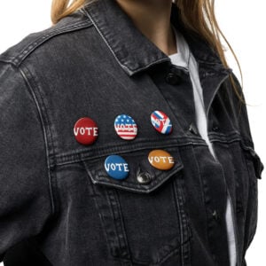 Vote USA - Set of pin buttons
